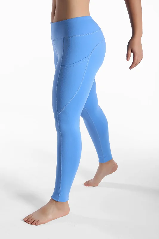 Online Only Women Stylish Leggings - Solid- Seafoam Blue