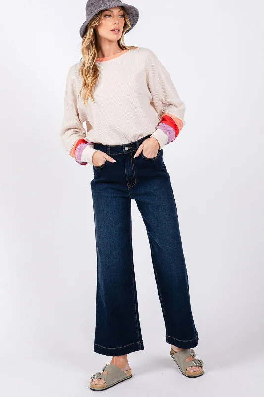 Special Discount SAGE + FIG High Waist Wide Leg Jeans
