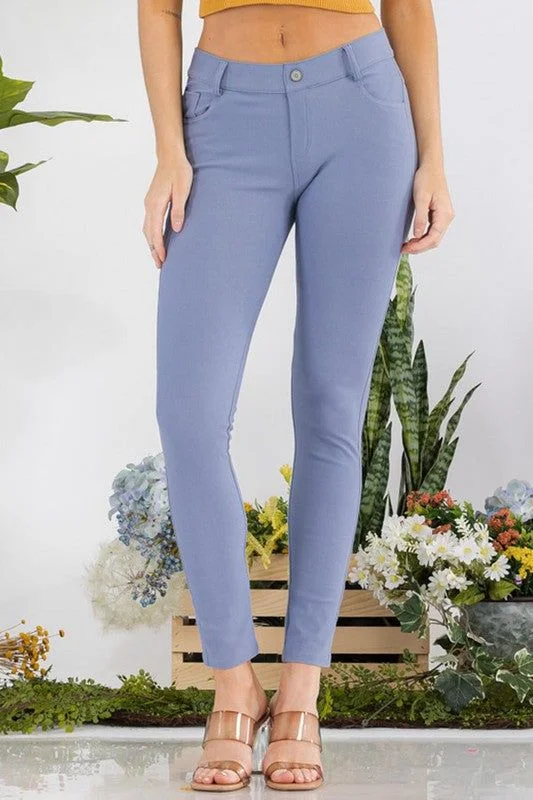 Members Only Yelete Cotton-Blend 5-Pocket Skinny Jeggings