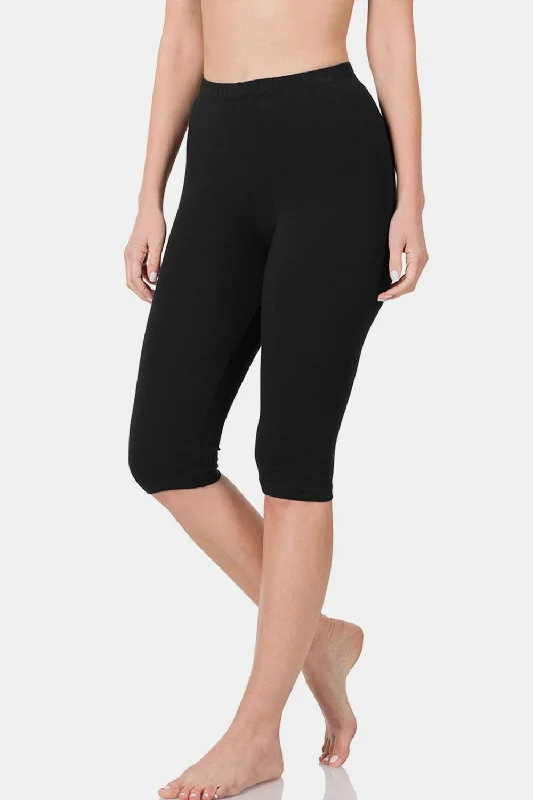 Don’t Miss Out Zenana Full Size High Waist Capris