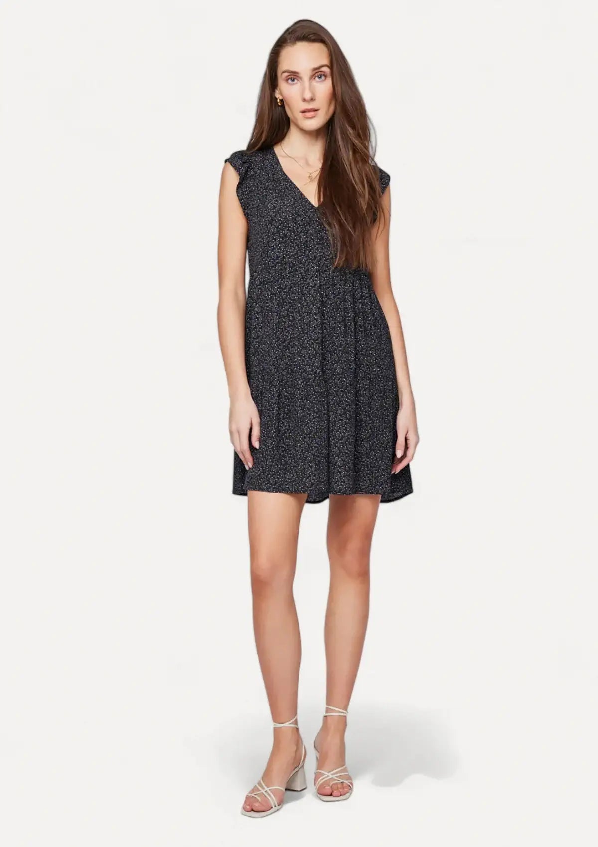 Price Fest Allegra Dress - Black Ditsy