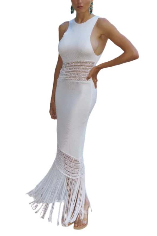 Seasonal Sale AMALIA DRESS IVORY