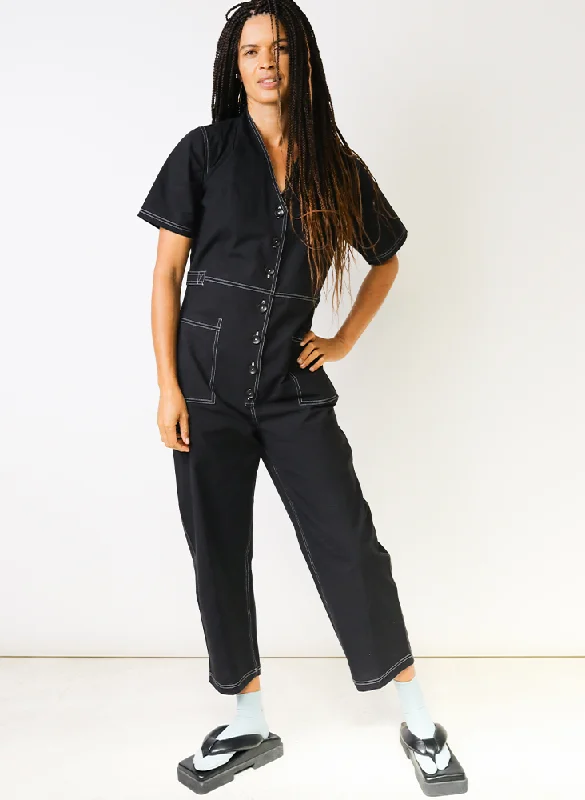 Price Rollback Amelia Romper, washed black
