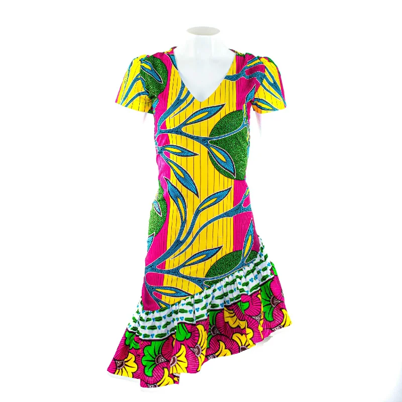 Crazy Deals Ankara Slanted Dress