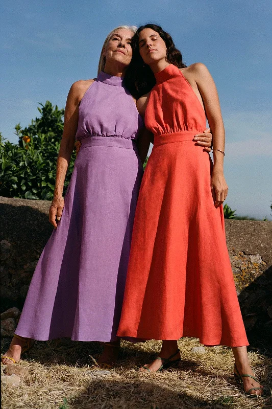 Great Deals arkitaip Isi Halterneck Dress in purple