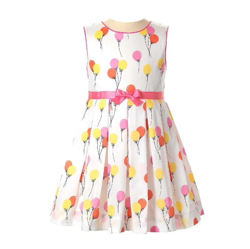 Super Deal Balloon Sleeveless Pleated Dress
