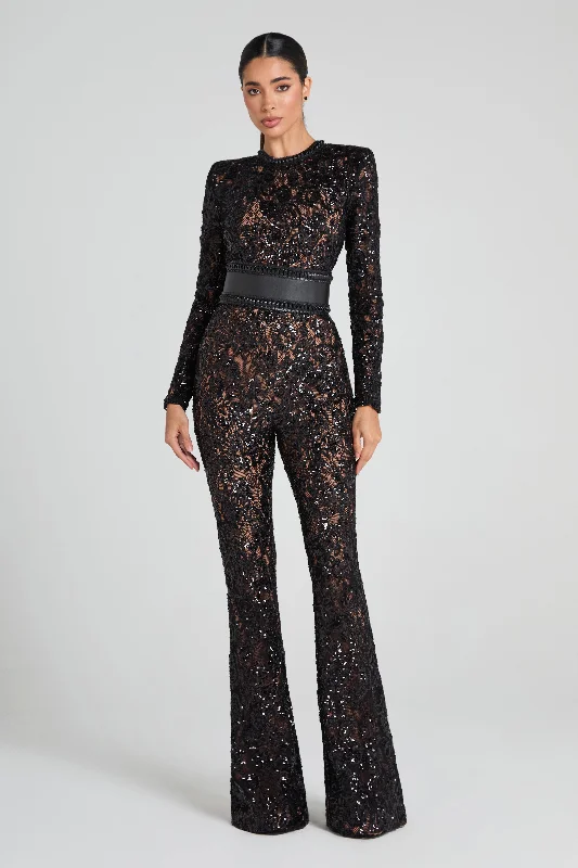 Don't Wait Bella Black Jumpsuit