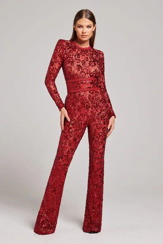 Massive Deals Bella Red Jumpsuit