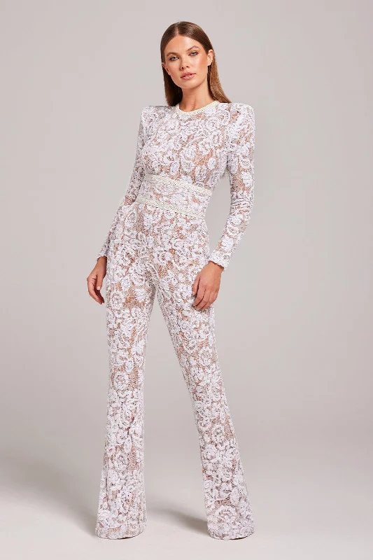 Buy Now Bella White Jumpsuit