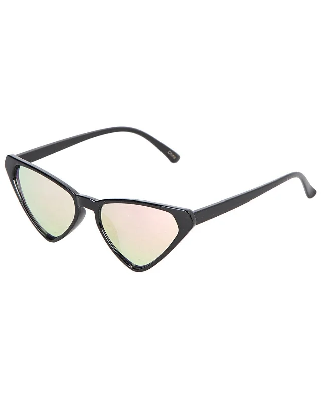 Shop and Save Black Framed Iggy Sunglasses with Pink Lenses