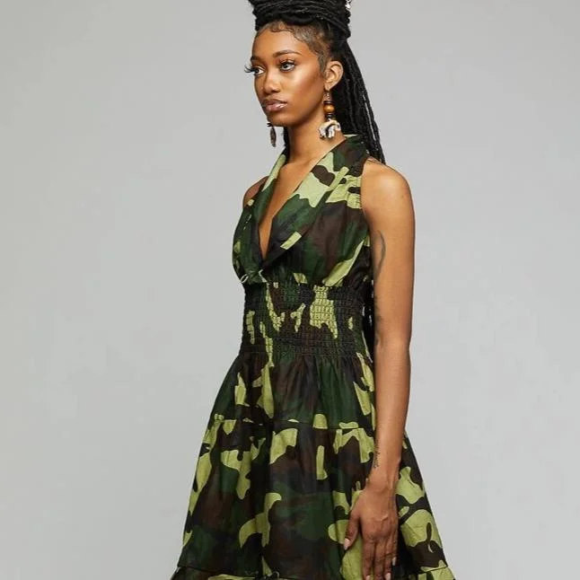 Early Access Camouflaged Smoked Dress