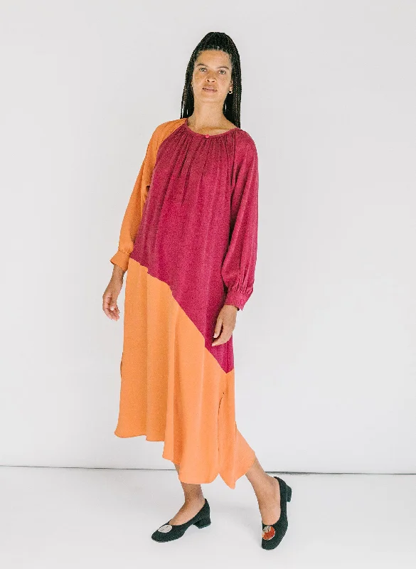 Special Savings Caz Dress, fuchsia + persimmon