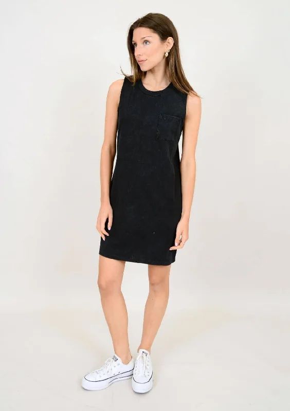 Value Deals Cereza Sleeveless Tank Dress - Black