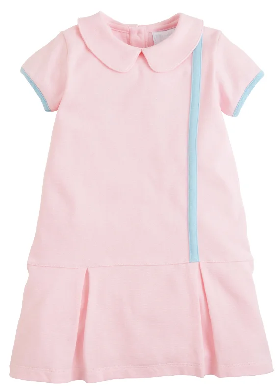 Don't Wait Light Pink Cotton Pique Knit Dress