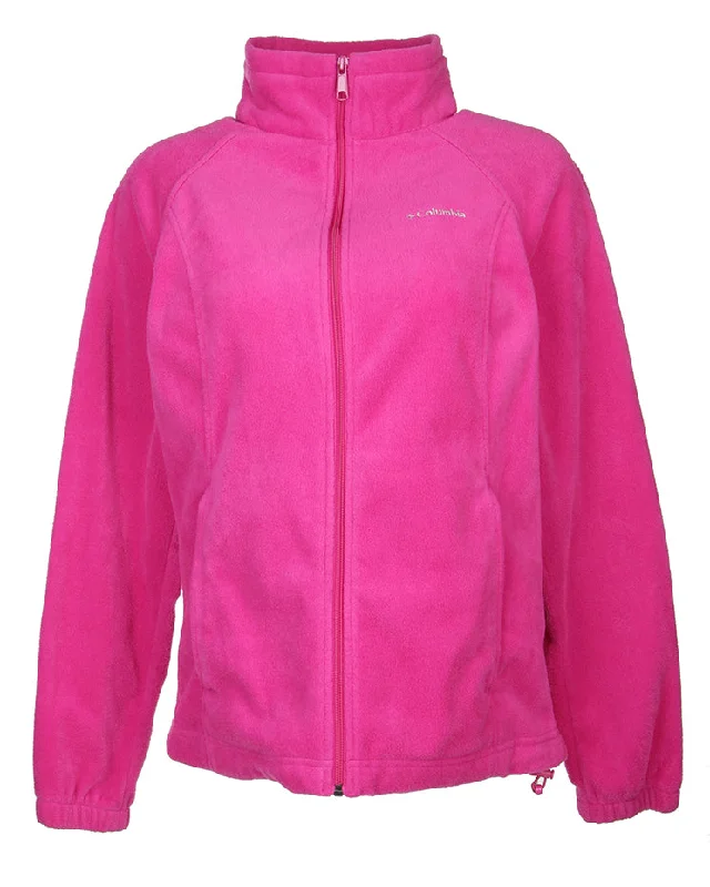Super Deal Columbia Pink Zip-up Fleece - L