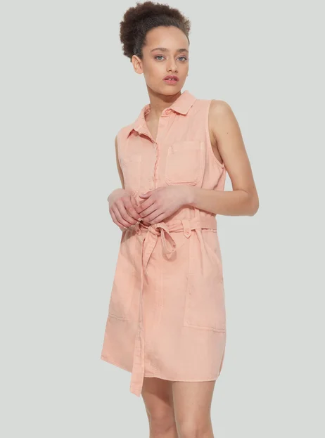 Hot Deal Sleeveless Shirtdress