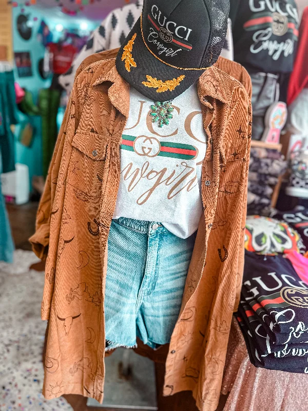 Hurry In Comanche Corduroy Dress