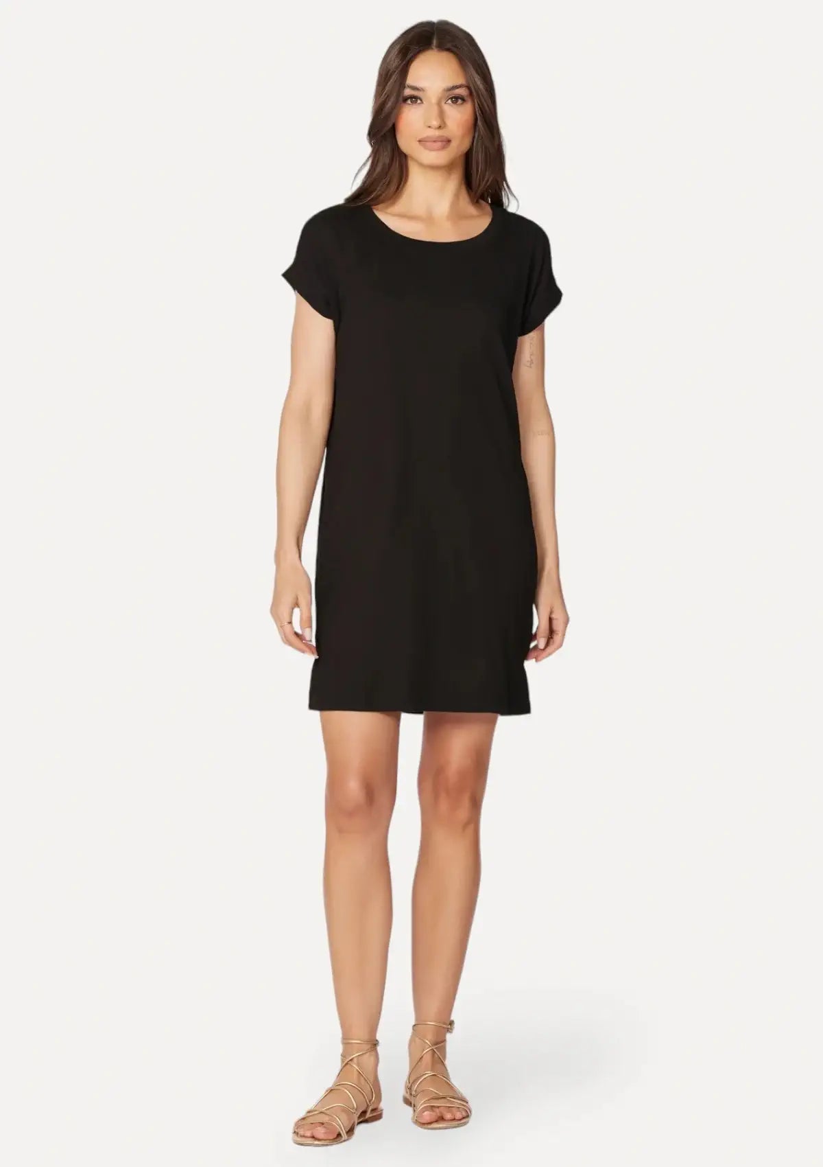 Extra Savings Danna Dress With Short Raglan Sleeve - Black