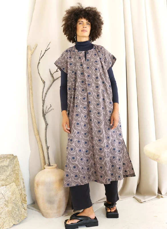 Hurry In Unisex Dee Caftan, mocha swirls