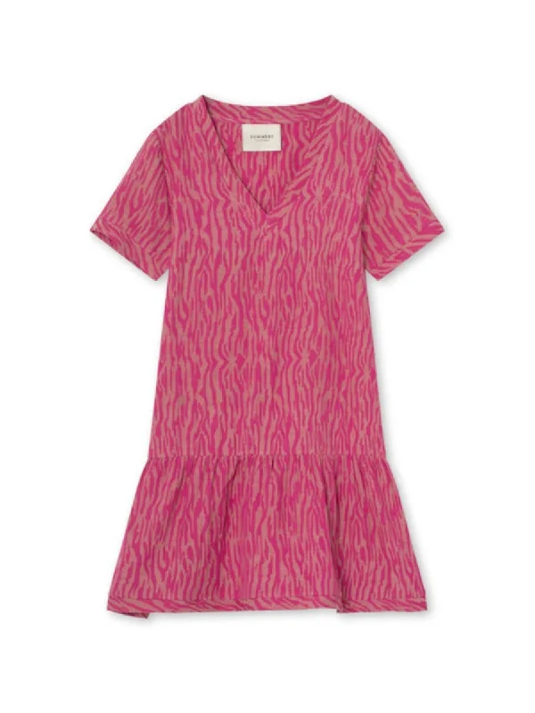 Act Fast Dress 2 V SS 494 Raspberry