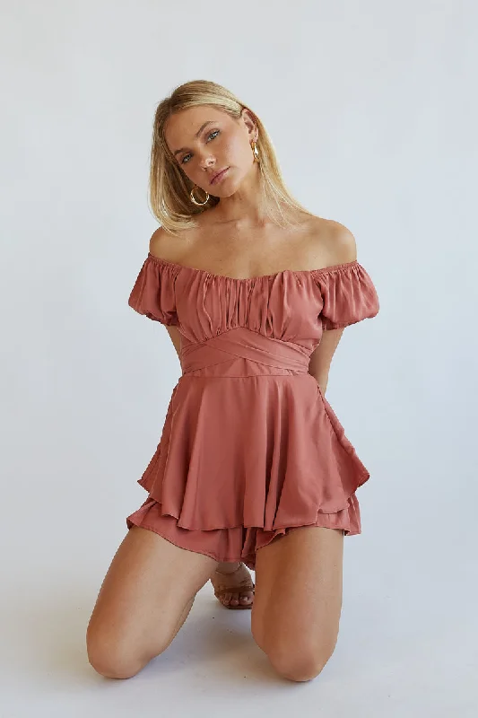 Low Prices Eleanor Ruffle Wrap Romper