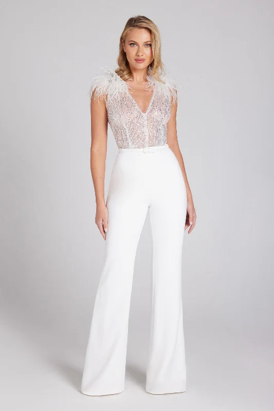 Extra Savings Elissa White Jumpsuit
