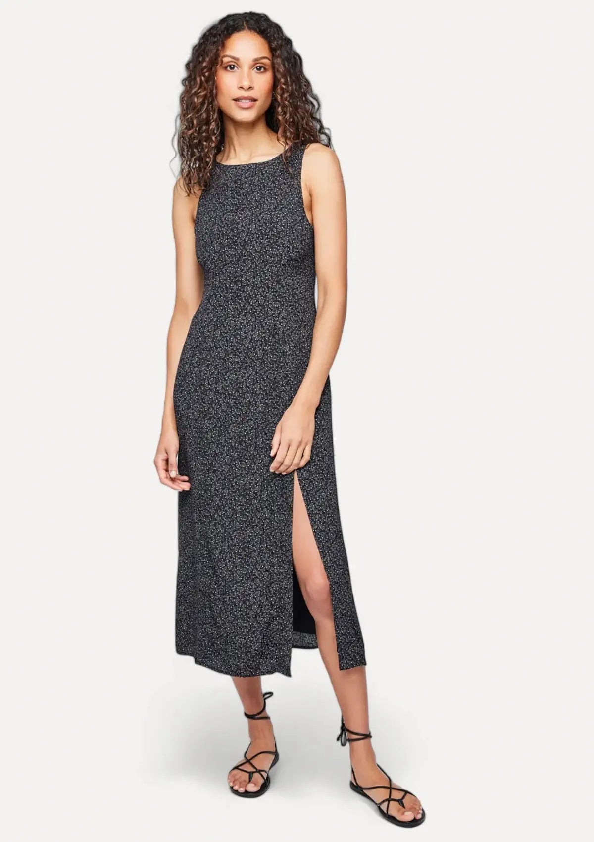 Price Meltdown Everly Dress - Black Ditsy