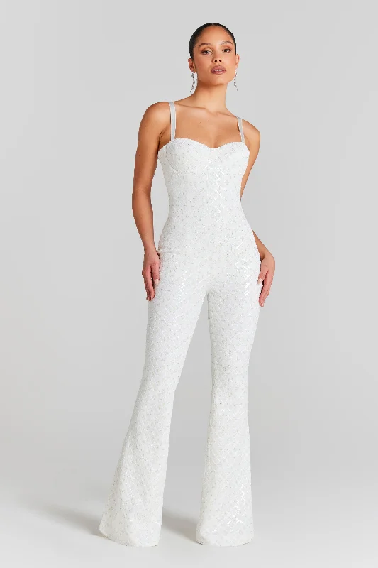 One-DAY Sale Hailey White Jumpsuit