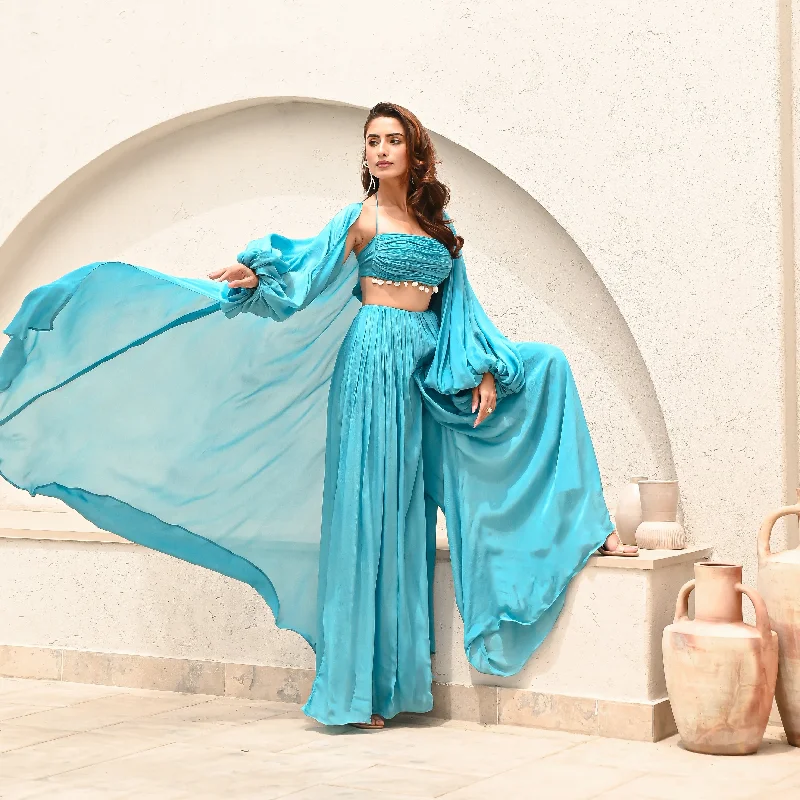 Super Bargain Horizon Blues 3-Piece Co-ord Set