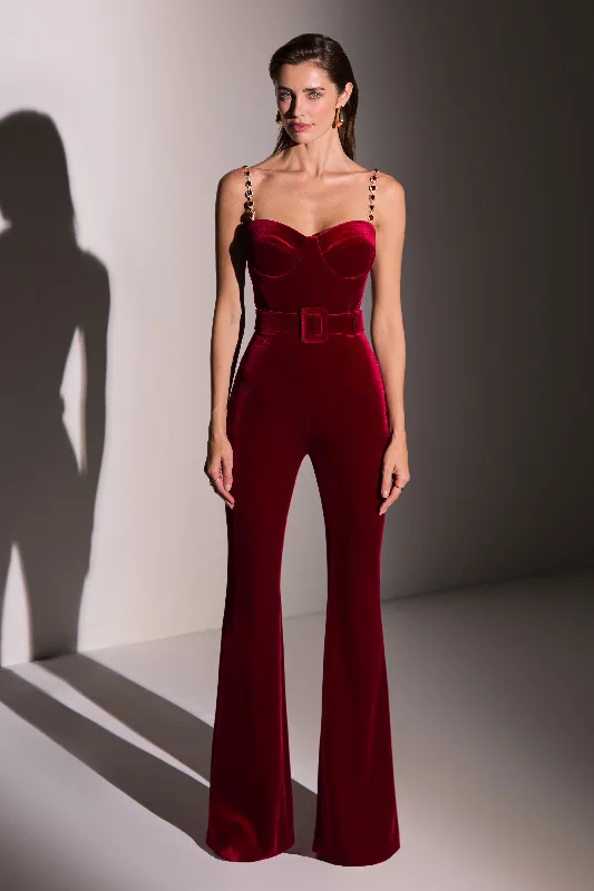 Weekend Deal Harley Red Jumpsuit
