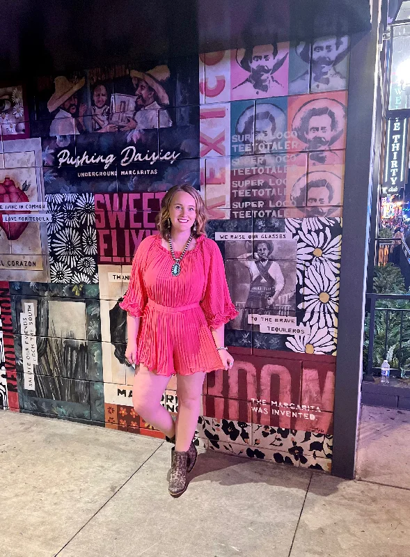 Special Buy Hot Pink Nash Romper