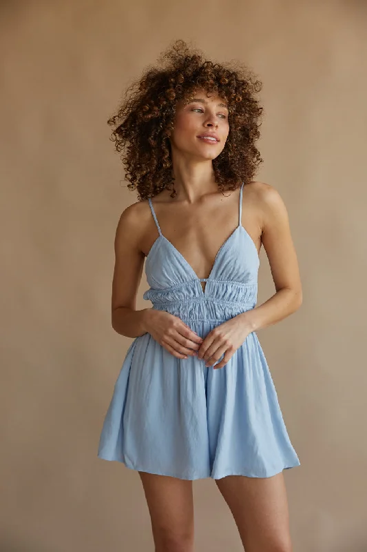 Best Deals Joy Open Back Babydoll Romper