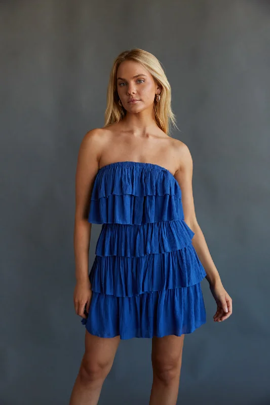 Don't Miss Kate Strapless Ruffle Romper