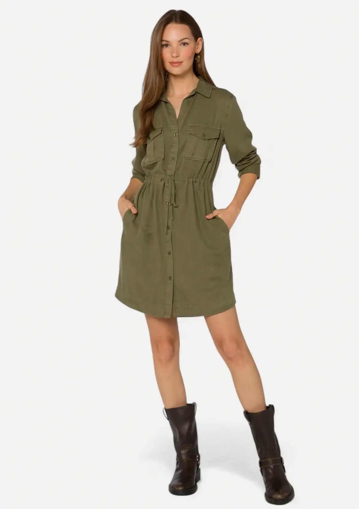 Sneak Peek Sale Lois Long Sleeve Utility Style Dress