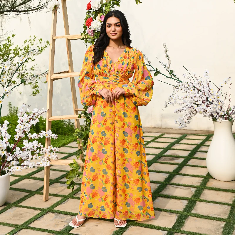 Price Drop Marigold Yellow Jumpsuit