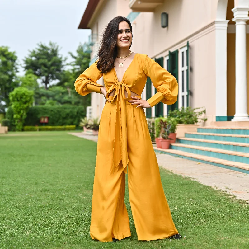 Seasonal Sale Medallion Wraparound Jumpsuit