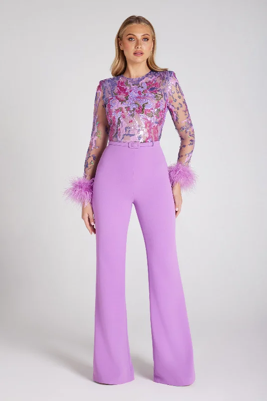 Lowest Price Michaela Purple Jumpsuit
