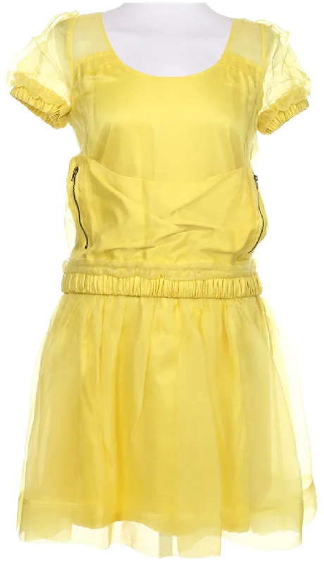Holiday Sale Mulberry Yellow Short Sleeved Dress - S