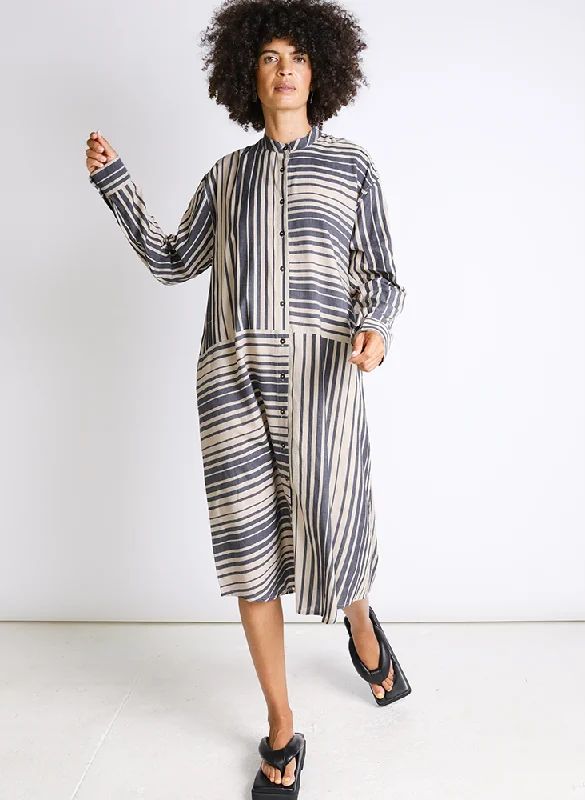Extra Discounts Nat Shirt, black moving stripes