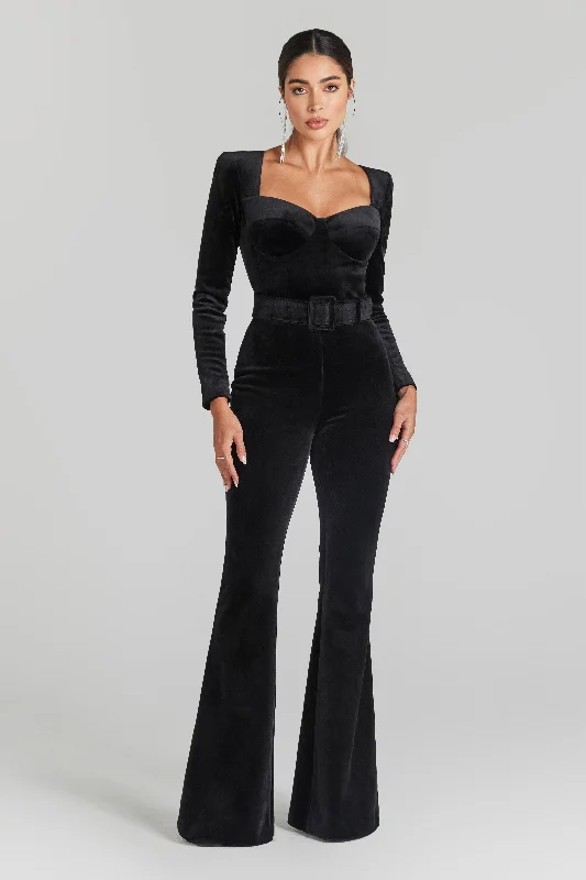 Discount Deals Natalia Black Jumpsuit