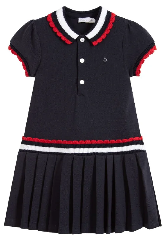 Massive Deals Navy Knit Sailor Dress