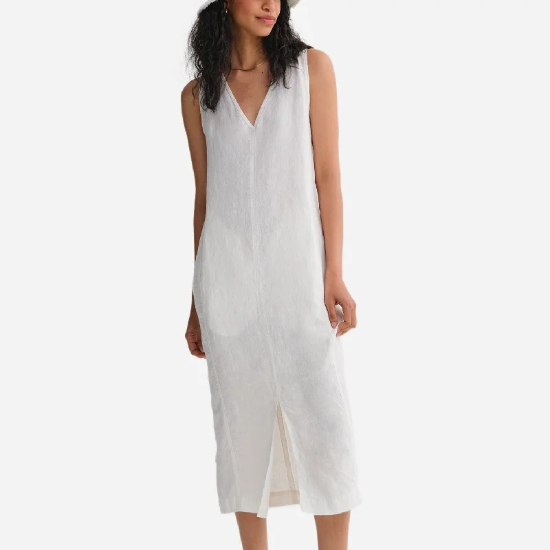Discount Days Organic Linen Tank Center Seam Dress
