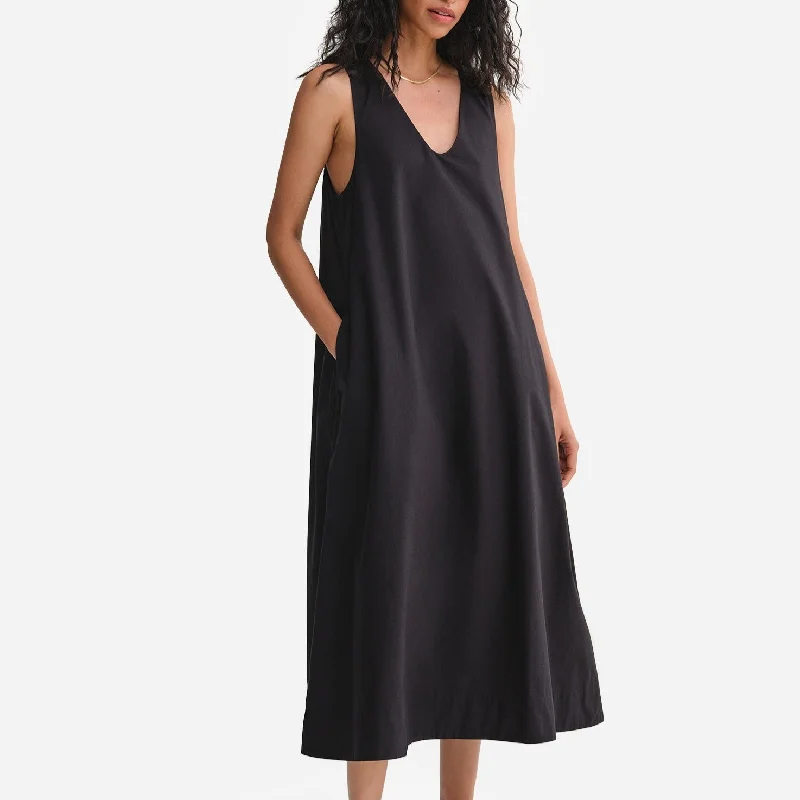 Price Drop Alert Organic Poplin Tank Pleated Dress