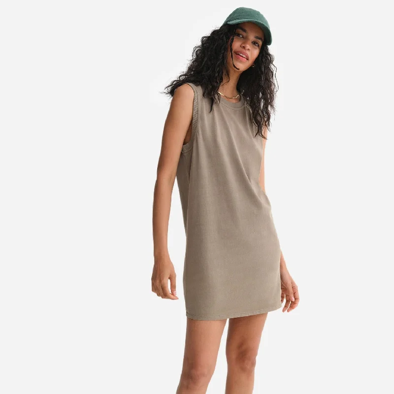 New Markdowns Organic Texture Muscle Tank Dress