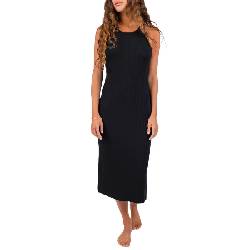 Bonus Savings Rip Curl Women's Premium Rib Racer Midi Dress