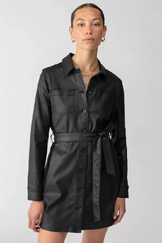 Super Deal SANCTUARY Coated Denim Dress