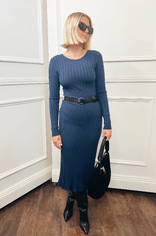 Special Price Scabiosa Belted Knit Dress