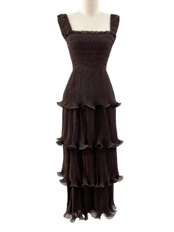 Year-End Sale Sleeveless Ruffle Maxi Dress