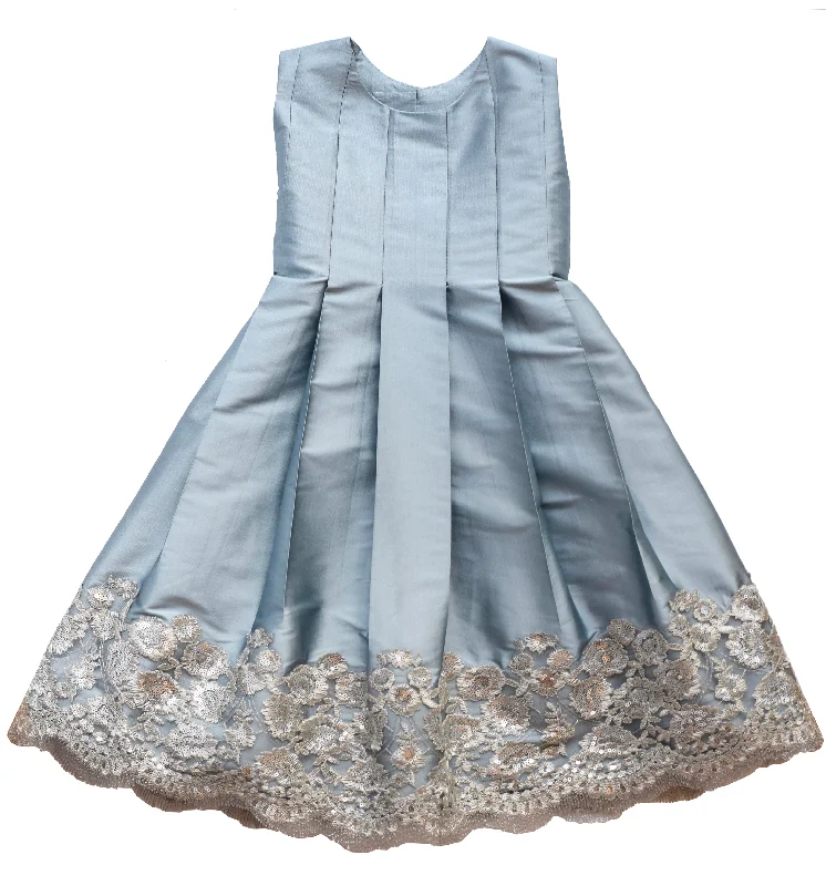 Limited Time Taffeta Pleated Dress with Sequins
