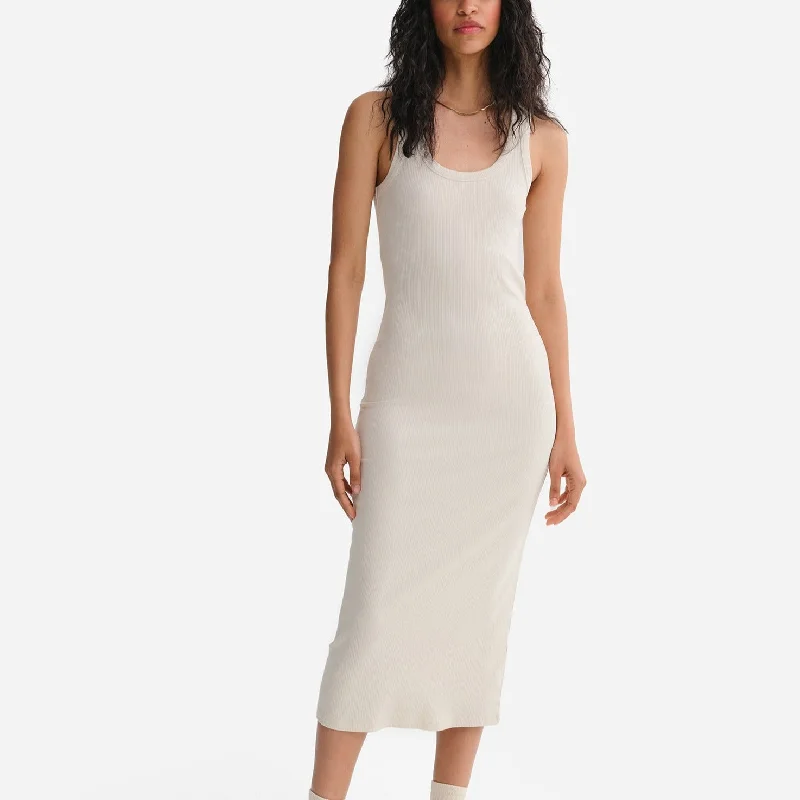 Overstock Tencel Rib Tank Maxi Dress